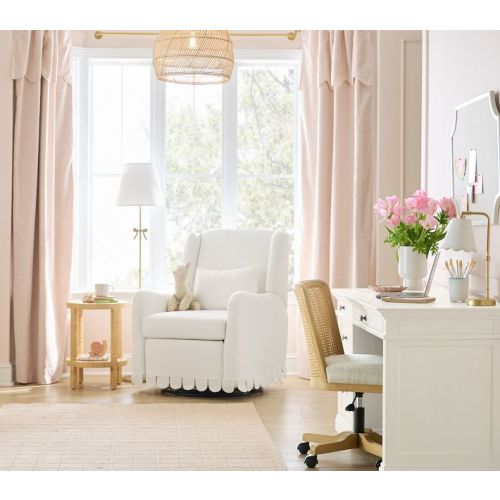 Evelyn Linen Scallop Valance Blackout Curtain