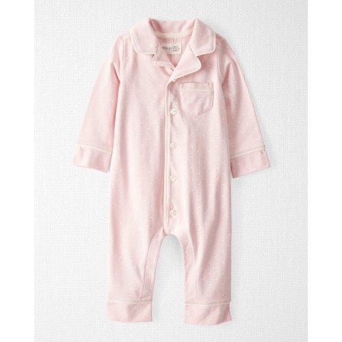 Baby Girl Organic Cotton Coat Style One Piece - Little Planet | 6mos