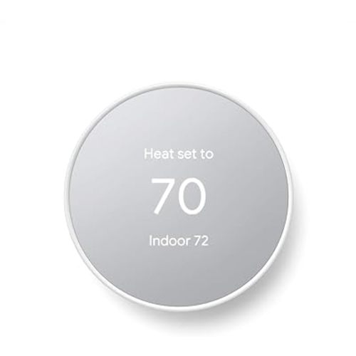 Google Nest Thermostat - Smart Thermostat for Home - Programmable Wifi Thermostat - Snow