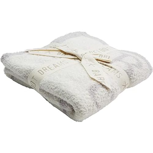 Barefoot Dreams CozyChic ABC Blanket (Oyster/Cream)