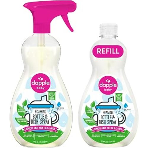 Dapple Baby - Fragrance-Free Foaming Bottle & Dish Spray - 16.9oz (2 Pk)