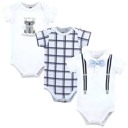 Hudson Baby Infant Boy Cotton Bodysuits, Koalafied Polo, 6-9 Months