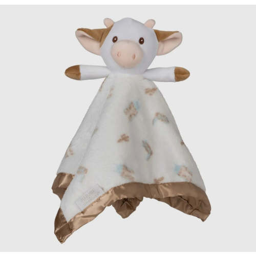 Cow baby security blanket