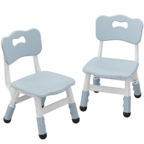 Kids Chair, 3 Level Height Adjustable Kid Chair, Plastic Toddler Chairs for Children Boys Girls Age 2-6, Suitable for Home Family 2 Pack