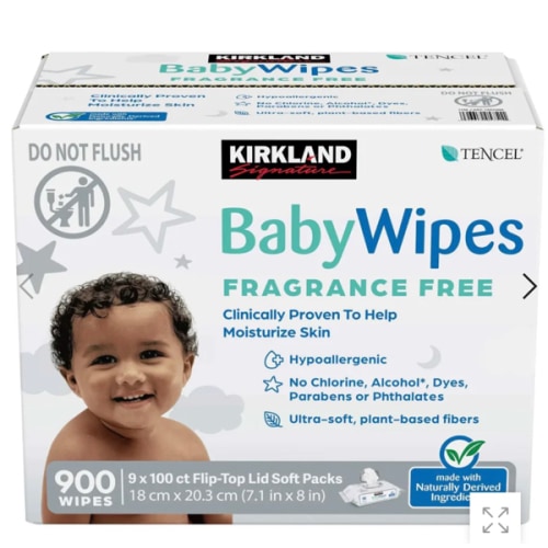Kirkland Signature Baby Wipes Fragrance Free, 900-count | Costco’s