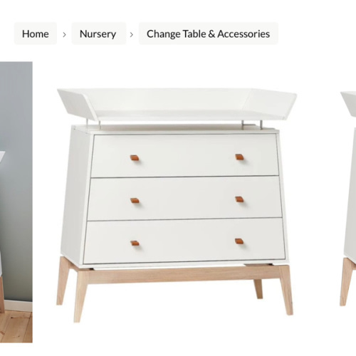 Leander Luna Dresser Changing Unit - Convertible Furniture