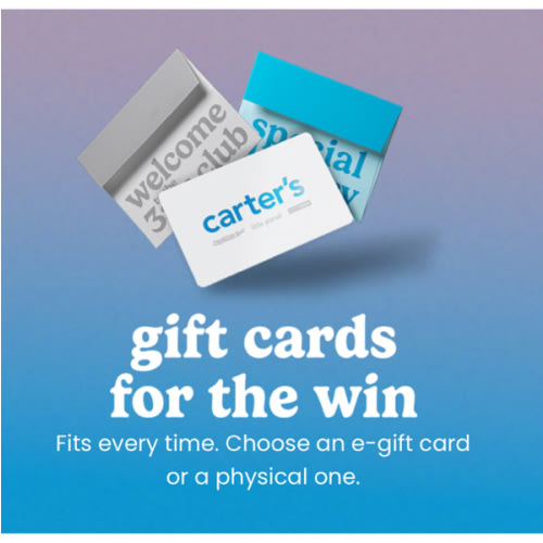 Who is the gift card for? | Carter's | OshKosh B'gosh | Skip Hop Gift Cards by CashStar