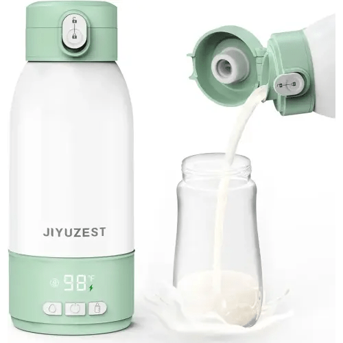 Portable Bottle Warmer for Travel - Fast Heating with 18000mAh Battery & 17OZ Large Capacity, Bottle Warmer On The Go with Dual Heating Modes for Breast Milk & Water, Ideal for Car & Airplane