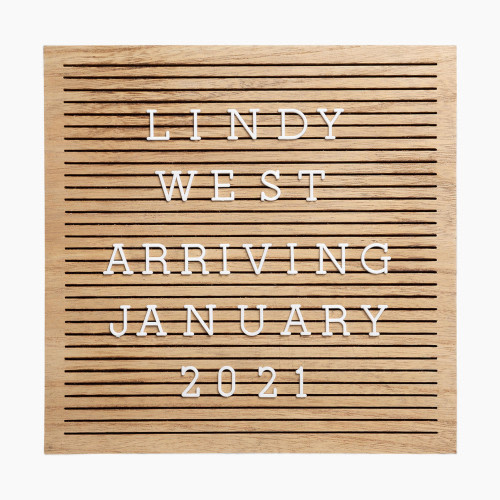 Pearhead Natural Wood Letterboard