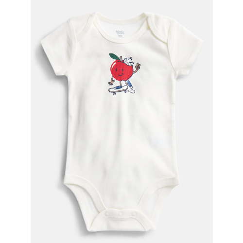 Wonder Nation Baby Boys' Graphic Cotton Bodysuit with Short Sleeves, Sizes 0M-24M