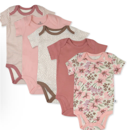 5-Pack Organic Cotton Short Sleeve Bodysuits | Honest Baby Clothing