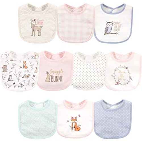 Hudson Baby Unisex BabyCotton Bibs