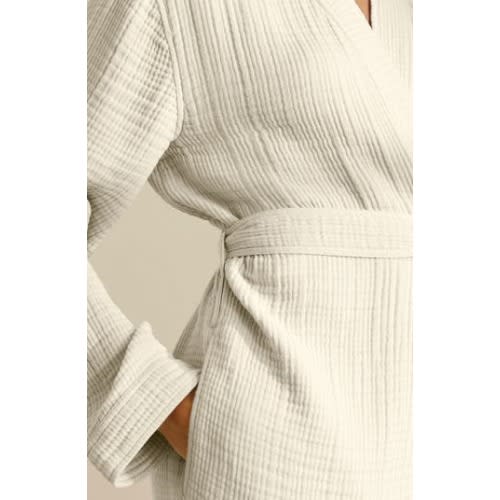 Dream Rib Organic Cotton Robe, X-Small