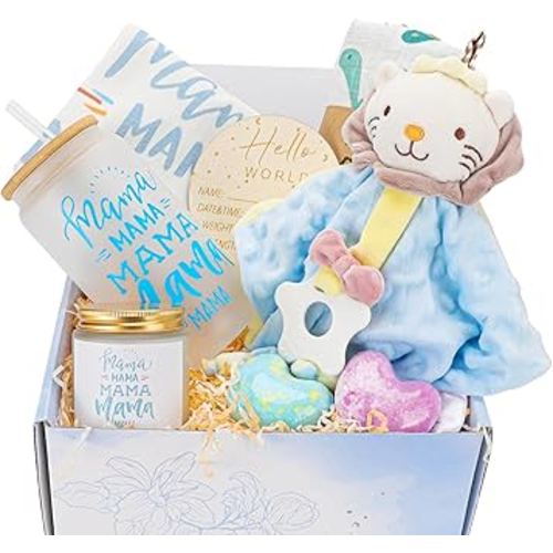 New Mom Gifts,Gifts for New Mom,New Mom Gifts for Women,Baby Shower Gifts,Baby Boy Gifts,Pregnancy Gifts,Postpartum Gifts for Mom,New Mom Gift Basket After Birth,Gender Reveal Gifts for Mom To Be
