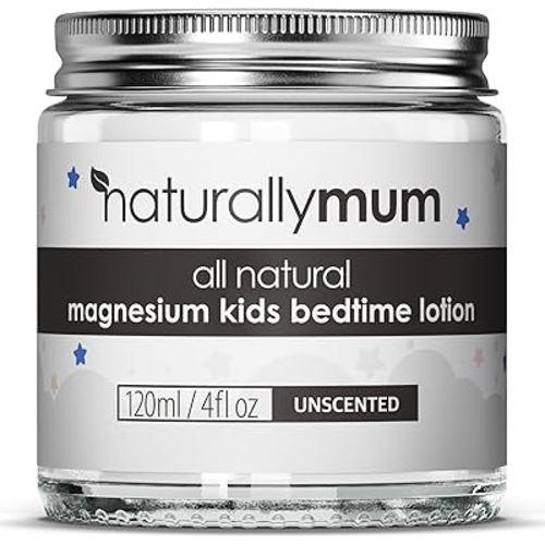 Magnesium Bedtime Lotion for Kids & Babies [NATURAL & SAFE] - Topical Kids Magnesium Cream Lotion for Sleep - Safe for Babies (6M+) - Support for Sleep, Bone & Overall Kids Health