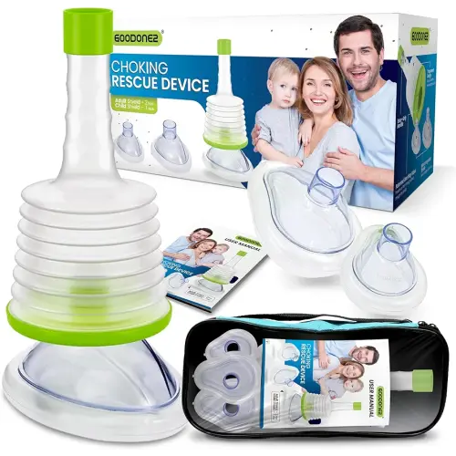 Anti Choking Device, Portable Airway Suction Device for Kids and Adults, Choking Rescue Device, Choking First Aid Device for Home & Travel Blue