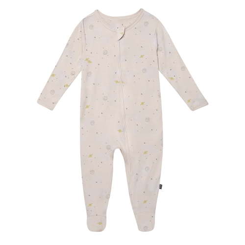 Modern Moments by Gerber Baby Neutral Super Soft Viscose Two-Way Zip Sleep 'N Play Footed Pajamas, Sizes Newborn - 6/9 Months