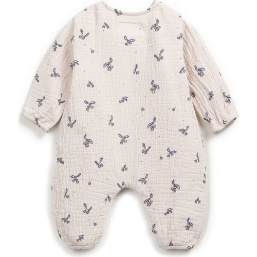 Gauze Kimono Jumpsuit, Floral Print - Play Up | Maisonette