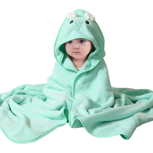 Zhuashum Baby Boys Girls Hooded Bath Towel Cartoon Bathrobe Coral Towel Shower Soft Shower Towel Gn2
