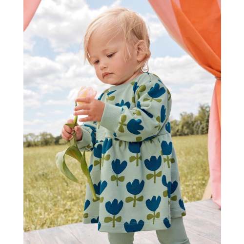 Baby Long Sleeve French Terry Dress & Leggings Set | Hanna Andersson