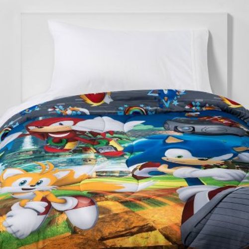 Twin Sonic the Hedgehog Reversible Kids' Comforter