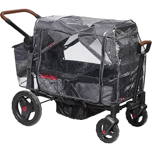 Rain Cover for Baby Stroller Wagon, Baby Travel Gear Bag, Wagon Stroller Summer Essentials, Newborn Essentials, Radio Flyer Rain Cover with Bag for Voya Stroller Wagons