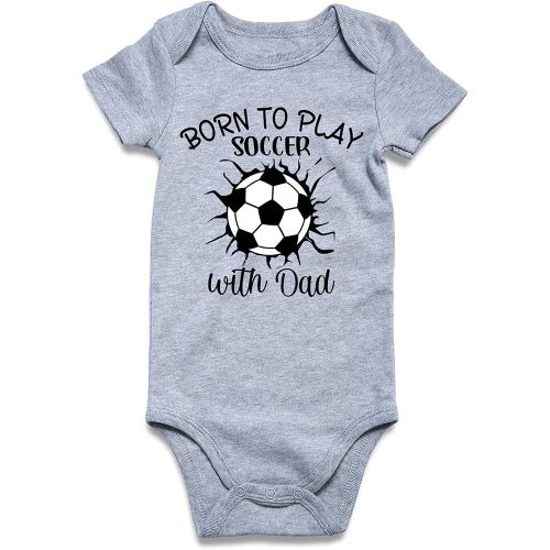 UNICOMIDEA Unisex Baby Letter Print Outfit Snaps Cotton Romper 0-12M