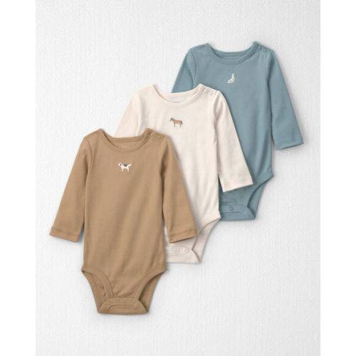 Baby 3-Pack Organic Cotton Bodysuits - Little Planet | Carter's