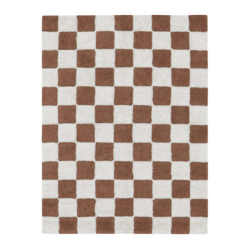 Kitchen Tiles Washable Rug - Toffee