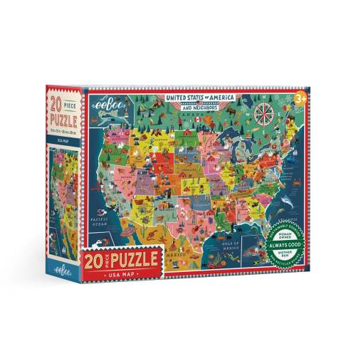 USA Map 20 Piece Puzzle