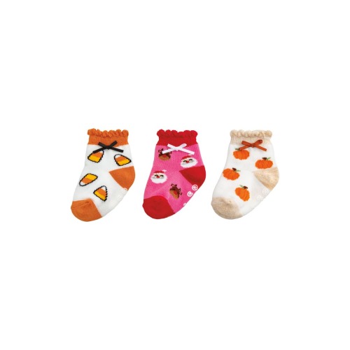 My First Holiday Cotton Blend Gripper Socks Gift Box