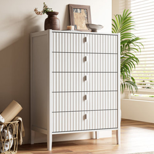 Ebern Designs 5 - Drawer Dresser, 44" H & Reviews | Wayfair