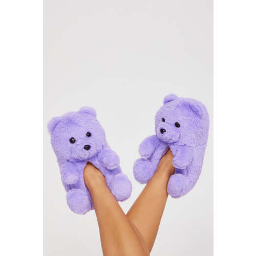 Cute And Cuddly Teddy Bear Slippers | Fashion Nova