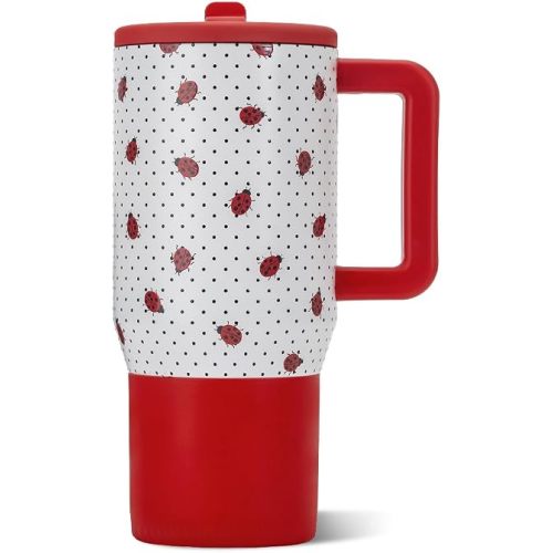 HydroJug Traveler 20oz Kids Insulated Tumbler with Handle, Ladybug