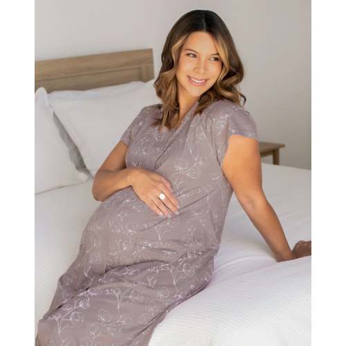 Universal Labor & Delivery Gown | Lilac Bloom - Kindred Bravely