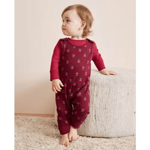Baby Long Sleeve T-Shirt & Overalls Set | Hanna Andersson