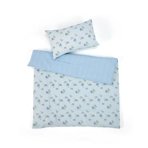 Reversible Cotton Cover Cot Comforter Set - Dino - Dino - One Size