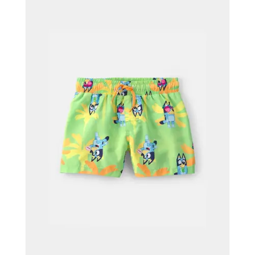 Toddler Boy Bluey™ Swim Trunks - Green | Carter's