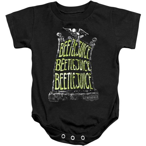 Popfunk Beetlejuice Headstone Name Infant Baby Boys & Girls Onesie Snapsuit