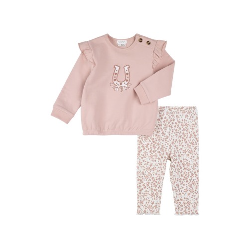 Kids' Ruffle Sweatshirt & Leggings Set