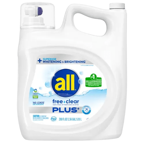 All Free & Clear Plus+ Liquid Laundry Detergent, 160 Loads, 200 fl oz | Costco