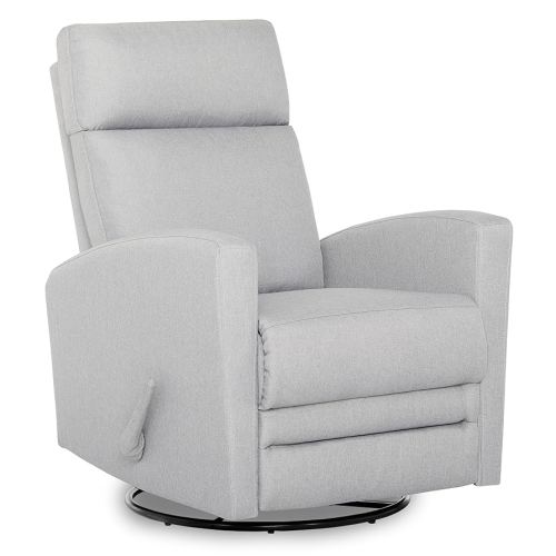 Dream On me Chatham Basic Nursery Rocking Glider in Grey, 360° Swivel Motion, FSC Certified, Greenguard Gold & JPMA Certified Nursery Glider, Three Rocking Modes Nursery Glider Recliner