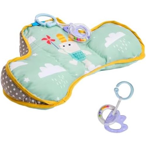 Taf Toys Baby Tummy Time Support Toy | Perfect for 2-6 Months Old Babies, Enables Easier Development & Easier Parenting, Natural Developmental, Comfortable, Ergonomic Design, Detachable Toys