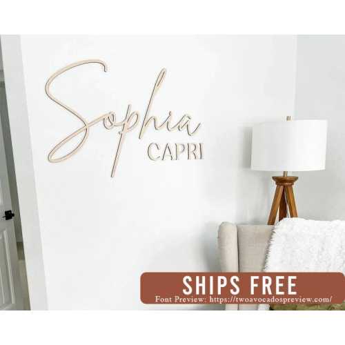 Name Cutouts for Nursery, Wooden Letters, Name Sign, Nursery Letters, Wall Art Above Crib, Nursery Decor, Nursery Wooden Name, Girl Nursery