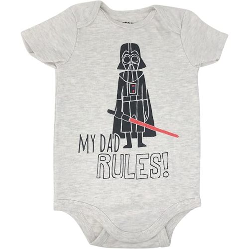 STAR WARS Darth Vader Yoda Baby Bodysuit Newborn to Infant