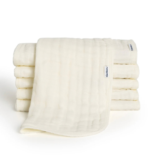 6-Pack Natural Muslin Burp Cloths