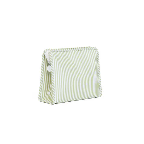 Roadie Large Zip Pouch Pimlico Stripe Sage by TRVL Design | Lila & Hayes