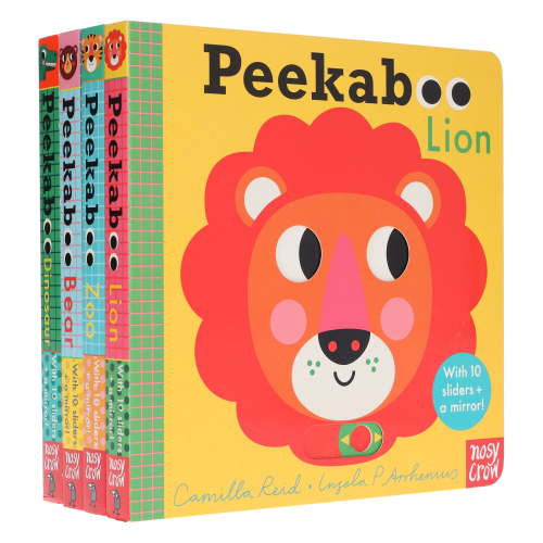 Peekaboo: Lion, Zoo, Bear & Dinosaur by Camilla Reid 4 Books Set - Ages 0-5 - Board Book