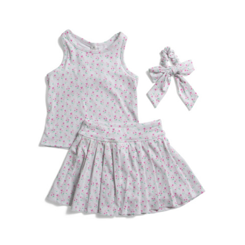 Girls 2pc Racerback Tank Top And Pleated Skort Set With Scrunchie | Girls' Sets | T.J.Maxx