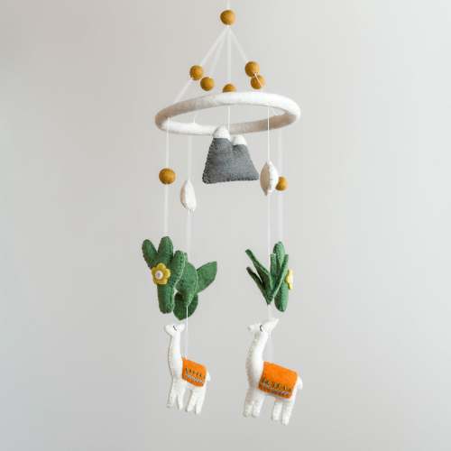 Felt Baby Mobile - Llama
